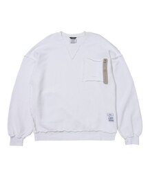 INSIDEOUT OVERSIZED BIO-WASHED  CREWNECK V2 WHITE