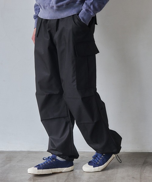 NewAnce（ニュアンス）の「【NewAnce】Over Cargo Pants /オーバーカーゴパンツ -オリジナルツイルシリーズ-（カーゴパンツ・メンズ・ベージュ/ブラック・L/M/S）」の2枚目の写真