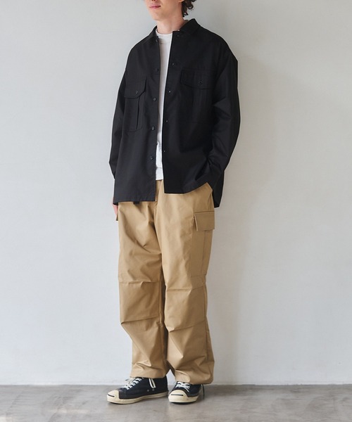 NewAnce（ニュアンス）の「【NewAnce】Over Cargo Pants /オーバーカーゴパンツ -オリジナルツイルシリーズ-（カーゴパンツ・メンズ・ベージュ/ブラック・L/M/S）」の11枚目の写真