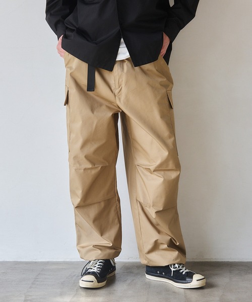 NewAnce（ニュアンス）の「【NewAnce】Over Cargo Pants /オーバーカーゴパンツ -オリジナルツイルシリーズ-（カーゴパンツ・メンズ・ベージュ/ブラック・L/M/S）」の3枚目の写真