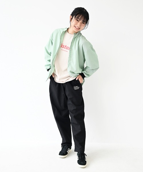 GENERATOR(ジェネレーター)の「GENERATOR/ジェネレーター ストライプシャツ(シャツ/ブラウス・レディース・グリーン/ネイビー・F)」の4枚目の写真