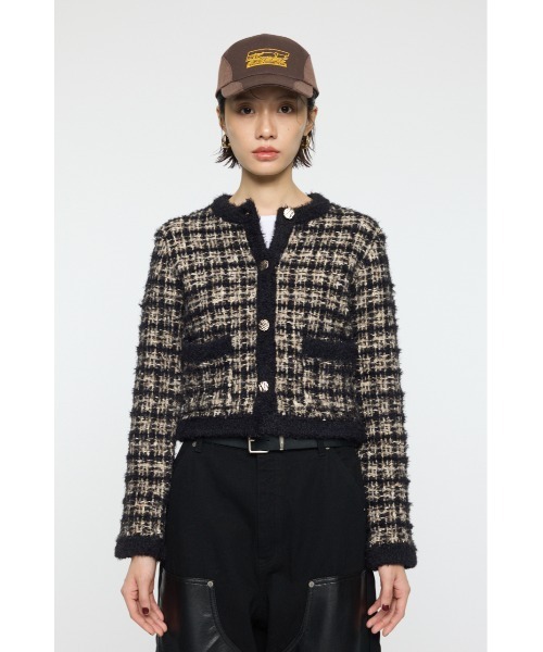 kindame カインダミ ✖️moussyまとめ買い MOUSSY（マウジー）の「CROCHET KNIT ジャケット（その他アウター