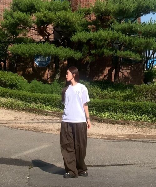 OUNDERR(オアンダーアール)の「UNKNOWN CAT オーバーサイズ 半袖Tシャツ (ワイン)(Tシャツ/カットソー・レディース・その他・SMALL/MEDIUM/LARGE/X-LARGE/XX-LARGE)」の6枚目の写真