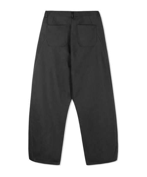 THAT'S IT（ザッツイット）の「カーブドワイドコットンデニムパンツ[ブラック]（デニムパンツ・レディース・ブラック・LARGE/X-LARGE/MEDIUM）」の3枚目の写真