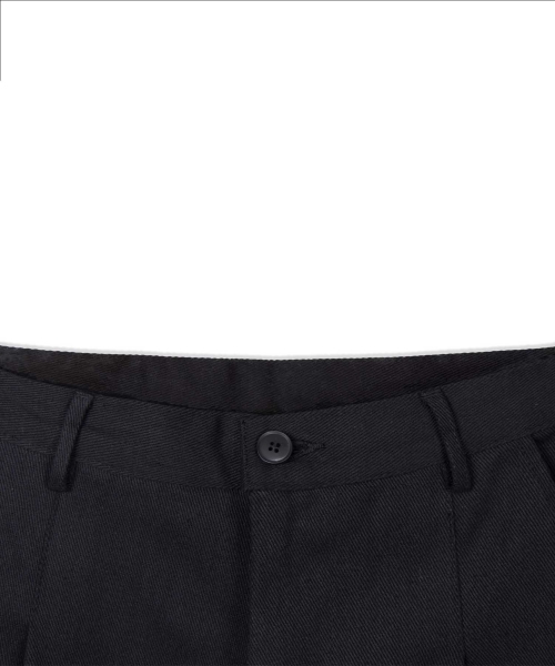 THAT'S IT（ザッツイット）の「カーブドワイドコットンデニムパンツ[ブラック]（デニムパンツ・レディース・ブラック・LARGE/X-LARGE/MEDIUM）」の4枚目の写真