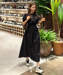 FIELDERS（フィールダーズ）の「STRING LONG DRESS BLACK（ワンピース）」