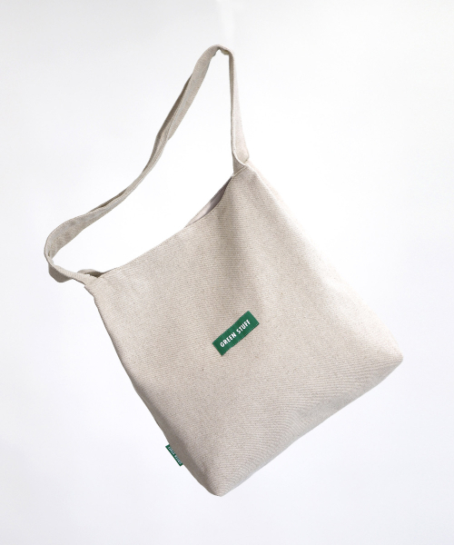 GREEN STUFF(グリーンスタッフ)の「boxy bag 53 - linen beige(エコバッグ/サブバッグ・レディース・その他・FREE)」の2枚目の写真
