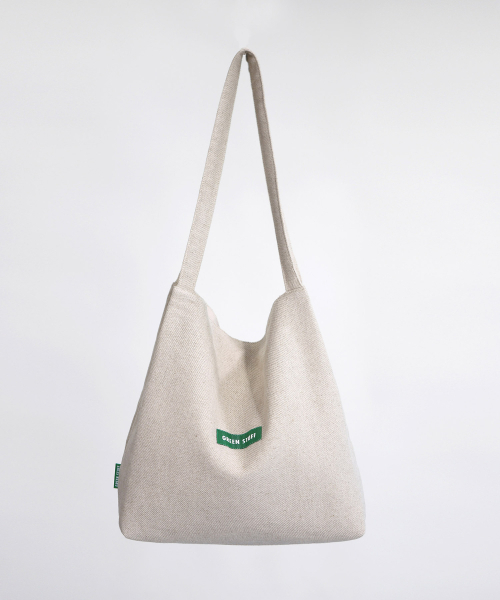 GREEN STUFF(グリーンスタッフ)の「boxy bag 53 - linen beige(エコバッグ/サブバッグ・レディース・その他・FREE)」の5枚目の写真