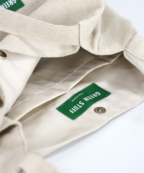 GREEN STUFF(グリーンスタッフ)の「boxy bag 53 - linen beige(エコバッグ/サブバッグ・レディース・その他・FREE)」の7枚目の写真