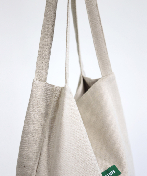 GREEN STUFF(グリーンスタッフ)の「boxy bag 53 - linen beige(エコバッグ/サブバッグ・レディース・その他・FREE)」の8枚目の写真
