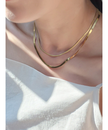 DOUZE（ドゥズ）の「3.0 フラットスネーク（ネックレス）」