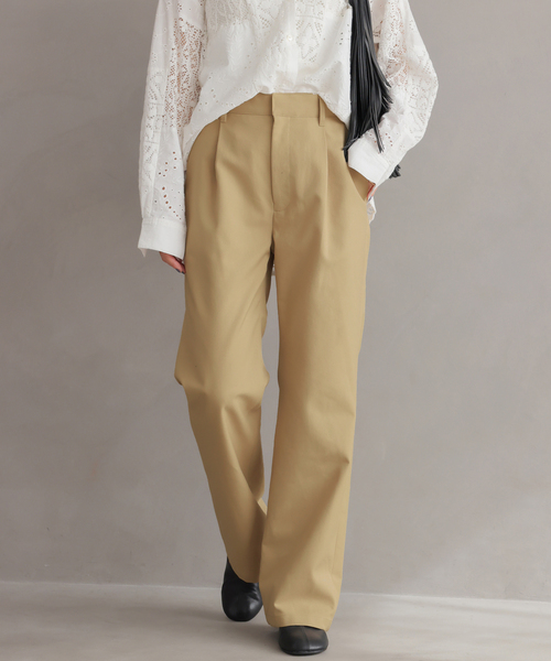 26SS新作］ストレッチツイルフレアパンツ（スラックス）｜JOURNAL