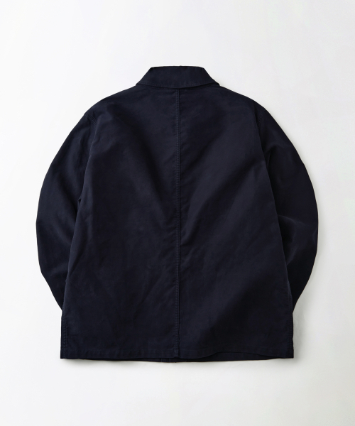 OUTSTANDING（アウトスタンディング）の「[MUT lab] MOLESKIN FRENCH WORK JACKET_D.NAVY（ミリタリージャケット・メンズ・その他・MEDIUM/LARGE/X-LARGE/SMALL）」の2枚目の写真