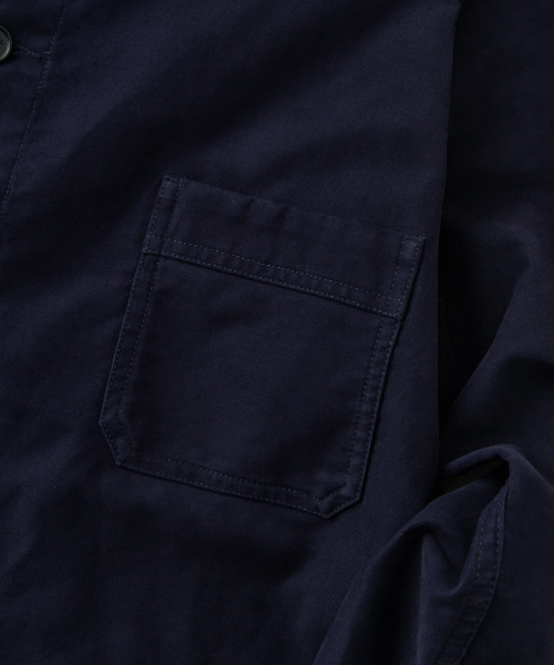 OUTSTANDING（アウトスタンディング）の「[MUT lab] MOLESKIN FRENCH WORK JACKET_D.NAVY（ミリタリージャケット・メンズ・その他・MEDIUM/LARGE/X-LARGE/SMALL）」の4枚目の写真