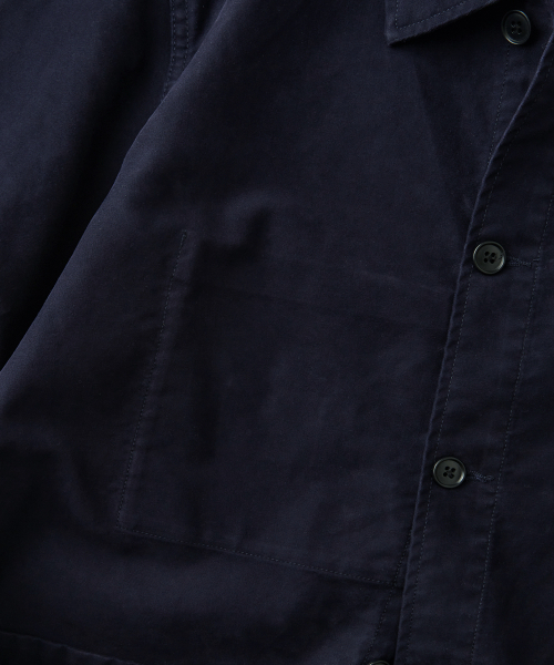 OUTSTANDING（アウトスタンディング）の「[MUT lab] MOLESKIN FRENCH WORK JACKET_D.NAVY（ミリタリージャケット・メンズ・その他・MEDIUM/LARGE/X-LARGE/SMALL）」の6枚目の写真