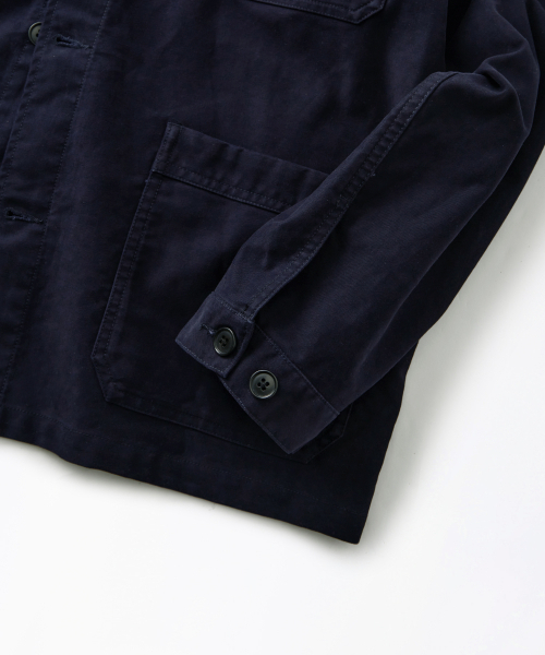 OUTSTANDING（アウトスタンディング）の「[MUT lab] MOLESKIN FRENCH WORK JACKET_D.NAVY（ミリタリージャケット・メンズ・その他・MEDIUM/LARGE/X-LARGE/SMALL）」の7枚目の写真