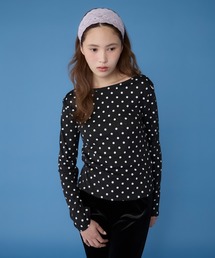 【Unblend】針抜きリブボートネック アソート 長袖Tシャツ