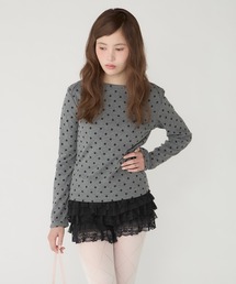 【Unblend】針抜きリブボートネック アソート 長袖Tシャツ