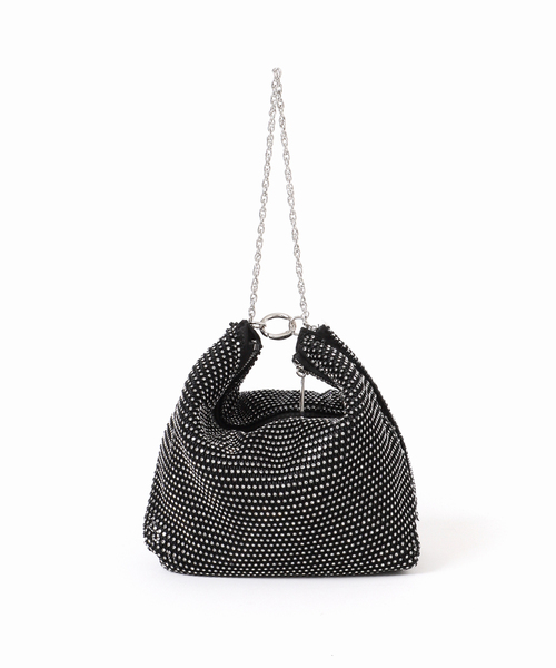 Noble（ノーブル）の「2WAYラインストーンバッグ（ハンドバッグ・レディース・ブラック/シルバー・FREE）」の10枚目の写真