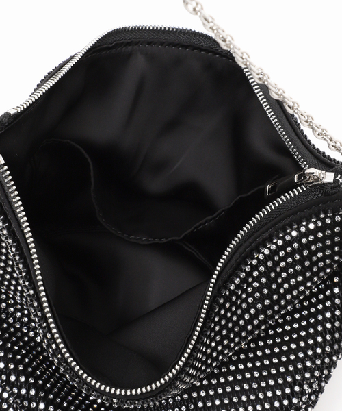 Noble（ノーブル）の「2WAYラインストーンバッグ（ハンドバッグ・レディース・ブラック/シルバー・FREE）」の13枚目の写真