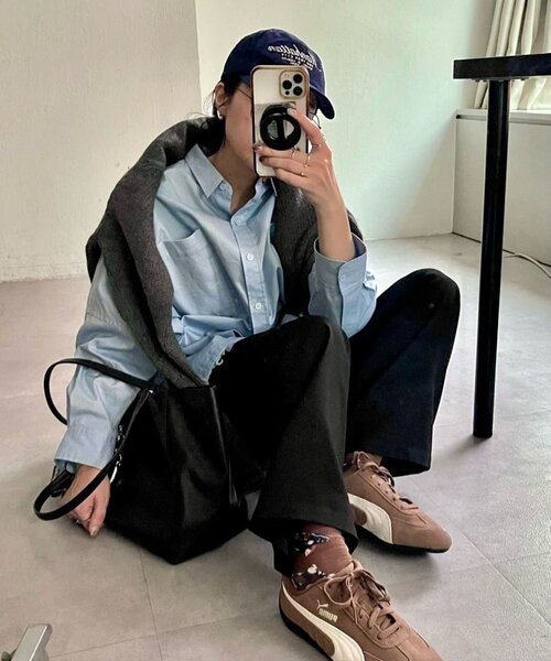 ear PAPILLONNER（イアパピヨネ）の「オーバーサイズフリンジシャツ【SUM1 STYLE】（シャツ/ブラウス・レディース・パープル/ライム/ブルー系その他・FREE）」の19枚目の写真