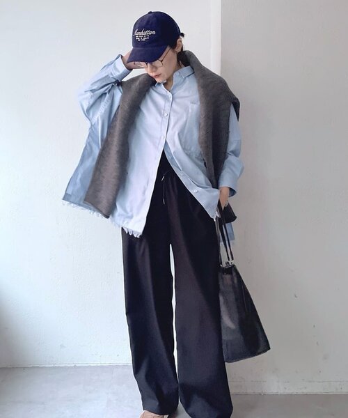 ear PAPILLONNER（イアパピヨネ）の「オーバーサイズフリンジシャツ【SUM1 STYLE】（シャツ/ブラウス・レディース・パープル/ライム/ブルー系その他・FREE）」の20枚目の写真