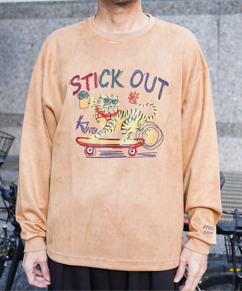 ATELANE(アテレーン)の「ATELANE / スウェードポンチ/アソート/刺繍デザイン/ロングスリーブ(Tシャツ/カットソー・メンズ・ブラック/ブラック系その他2/ブラック系その他/ホワイト系その他2/ブルー/ベージュ/ホワイト系その他/アイボリー/グレー・LARGE/X-LARGE/MEDIUM)」の8枚目の写真