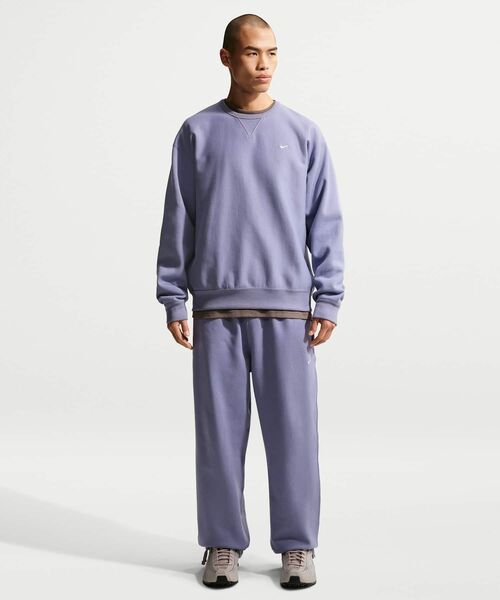 NIKE ナイキ ソロスウッシュ スウェットパンツ ネイビー NIKE LAB SOLO SWOOSH FLEECE PANT (CW5460-460:VALERIAN BLUE/WHITE