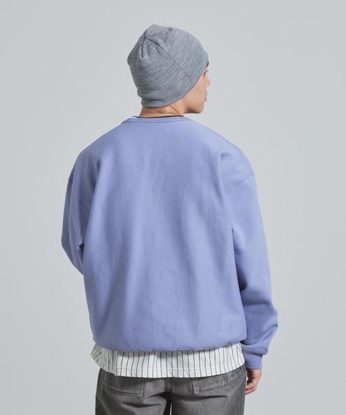 NIKE(ナイキ)の「ナイキ ソロ スウッシュ メンズ フリース クルー / Nike Solo Swoosh Men's Fleece Crew HV1087-506 Iron Purple(スウェット・メンズ・パープル系その他2・2XL/XL/S/L/M)」の2枚目の写真