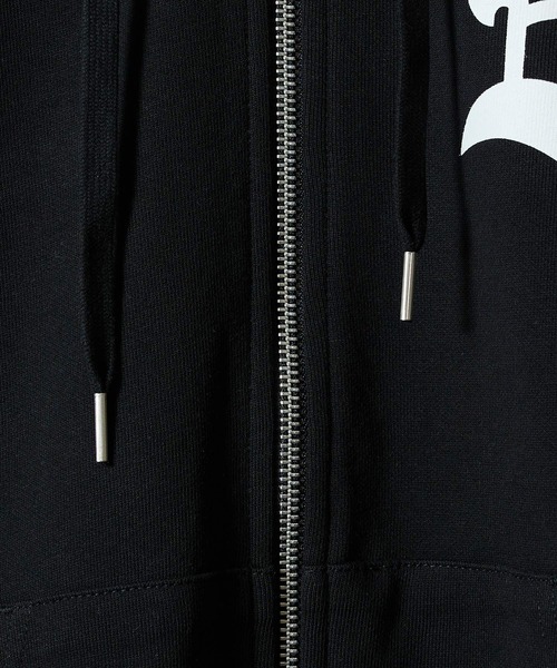 NUMBER (N)INE（ナンバーナイン）の「NUMBER NINERS BACK PRINTED FULL ZIP SWEAT HOODIE / ナンバーナイナーズ バックプリント ジップパーカー（パーカー・メンズ・トップグレー/ブラック・XL/L/M）」の12枚目の写真