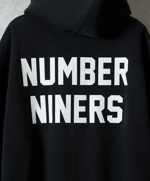 NUMBER (N)INE（ナンバーナイン）の「NUMBER NINERS BACK PRINTED FULL ZIP SWEAT HOODIE / ナンバーナイナーズ バックプリント ジップパーカー（パーカー・メンズ・トップグレー/ブラック・XL/L/M）」の6枚目の写真
