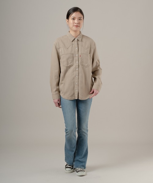 Levi's(リーバイス)の「Levi's/リーバイス TEODORA ウエスタンシャツ(シャツ/ブラウス・レディース・ブラウン・M/S/XS)」の4枚目の写真