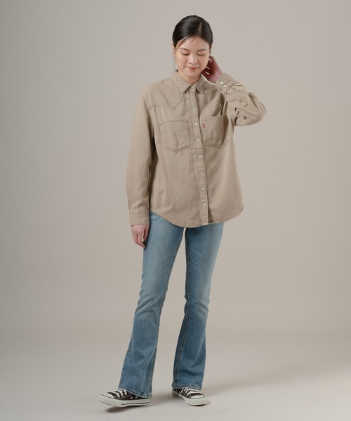 Levi's(リーバイス)の「Levi's/リーバイス TEODORA ウエスタンシャツ(シャツ/ブラウス・レディース・ブラウン・M/S/XS)」の6枚目の写真