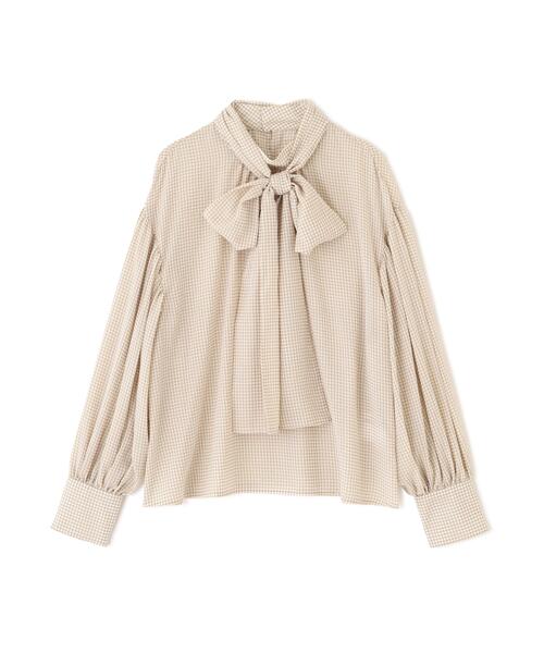 NATURAL BEAUTY BASIC（ナチュラルビューティーベーシック）の「◇ミニチェック2wayボウタイブラウス（シャツ/ブラウス・レディース・ホワイト系その他/ブルー系その他/ホワイト系その他2・SMALL/MEDIUM）」の15枚目の写真