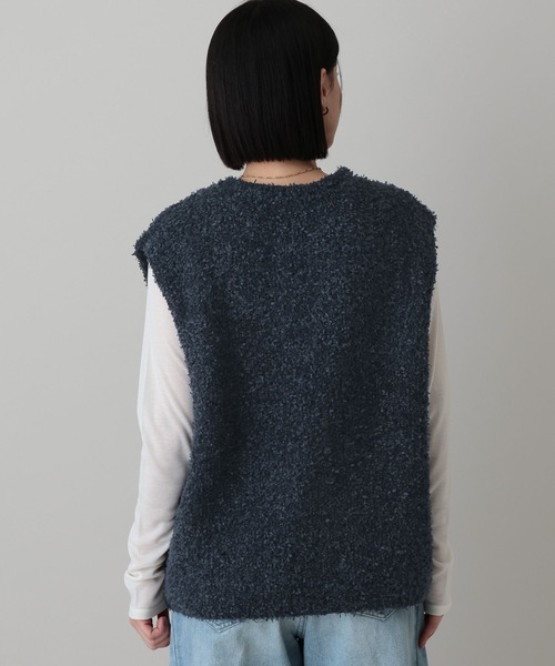 【極美品】M7days リボンヤーンニットトップスベスト 近年モデル 完売品 リボンヤーンニットベスト（ベスト）｜A part by（アパートバイ）の