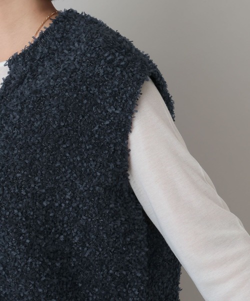 リボンヤーンニットベスト（ベスト）｜A part by（アパートバイ）の