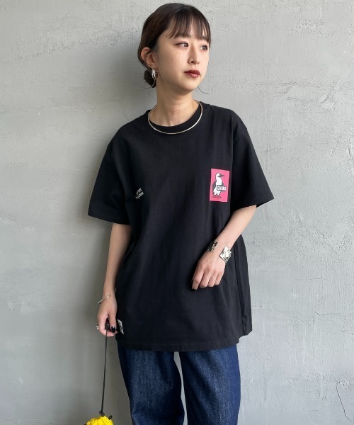 CHUMS（チャムス）の「【WEB先行予約】[CHUMS/チャムス] 別注 ヒストリーロゴ バックプリント ショートスリーブTシャツ (WEB限定)（Tシャツ/カットソー・レディース・ホワイト/ブラック・XXL/L/M/XL）」の4枚目の写真