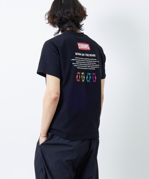 CHUMS（チャムス）の「【WEB先行予約】[CHUMS/チャムス] 別注 ヒストリーロゴ バックプリント ショートスリーブTシャツ (WEB限定)（Tシャツ/カットソー・レディース・ホワイト/ブラック・XXL/L/M/XL）」の12枚目の写真