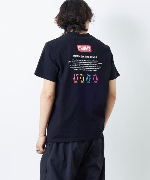 CHUMS（チャムス）の「【WEB先行予約】[CHUMS/チャムス] 別注 ヒストリーロゴ バックプリント ショートスリーブTシャツ (WEB限定)（Tシャツ/カットソー・レディース・ホワイト/ブラック・XXL/L/M/XL）」の15枚目の写真
