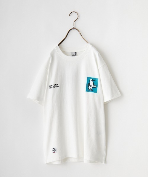 CHUMS（チャムス）の「【WEB限定】[CHUMS/チャムス] 別注 ヒストリーロゴ バックプリント ショートスリーブTシャツ（Tシャツ/カットソー・レディース・ホワイト/ブラック・XXL/L/M/XL）」の12枚目の写真