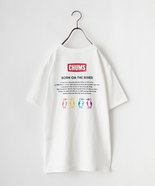 CHUMS（チャムス）の「【WEB限定】[CHUMS/チャムス] 別注 ヒストリーロゴ バックプリント ショートスリーブTシャツ（Tシャツ/カットソー・レディース・ホワイト/ブラック・XXL/L/M/XL）」の13枚目の写真