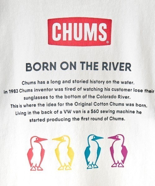 CHUMS（チャムス）の「【WEB限定】[CHUMS/チャムス] 別注 ヒストリーロゴ バックプリント ショートスリーブTシャツ（Tシャツ/カットソー・レディース・ホワイト/ブラック・XXL/L/M/XL）」の19枚目の写真