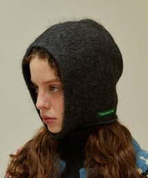 GREEN BUTTER（グリーンバター）の「Superkid Mohair Balaclava (Charcoal)（ニットキャップ/ビーニー）」