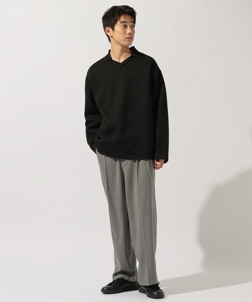 niko and...（ニコアンド）の「ワイドストライプスラックス（スラックス・メンズ・ブラウン/グレー/ブラック・MEDIUM/LARGE）」の10枚目の写真