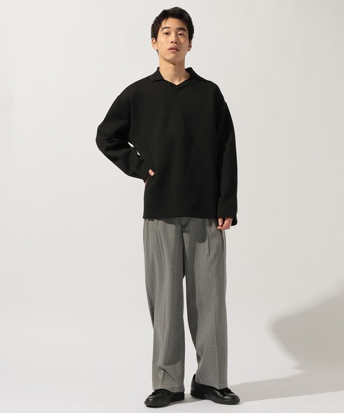 niko and...（ニコアンド）の「ワイドストライプスラックス（スラックス・メンズ・ブラウン/グレー/ブラック・MEDIUM/LARGE）」の11枚目の写真