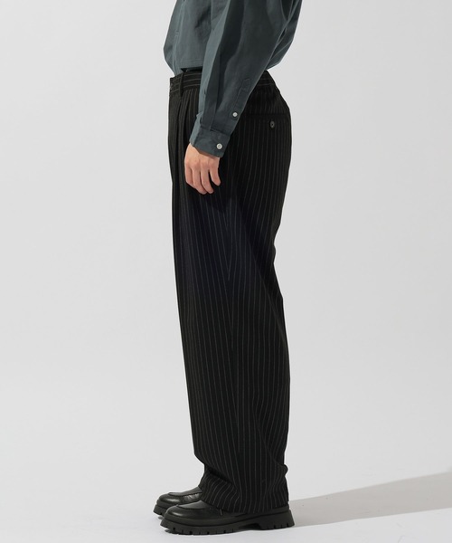 niko and...（ニコアンド）の「ワイドストライプスラックス（スラックス・メンズ・ブラウン/グレー/ブラック・MEDIUM/LARGE）」の17枚目の写真