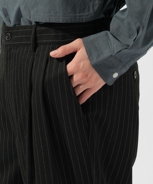 niko and...（ニコアンド）の「ワイドストライプスラックス（スラックス・メンズ・ブラウン/グレー/ブラック・MEDIUM/LARGE）」の22枚目の写真