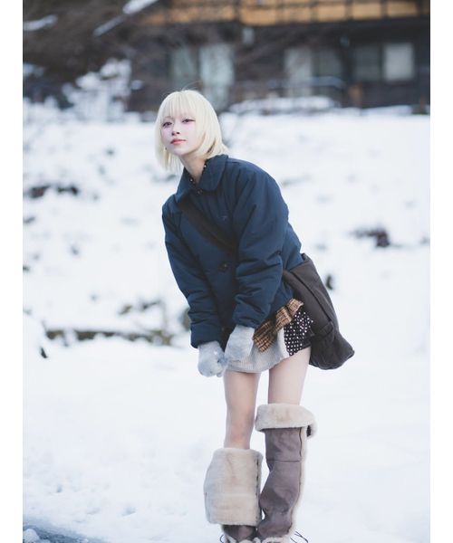 THECOLDESTMOMENT(ザコールデストモーメント)の「(w) TCM round collar padding (navy)(ダウンジャケット/コート・レディース・その他・S/M)」の8枚目の写真