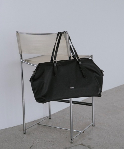 VION(ヴィオン)の「2WAY ナイロンボストンバッグ / 2WAY Nylon Boston Bag(ボストンバッグ・レディース・ブラック・FREE)」の4枚目の写真