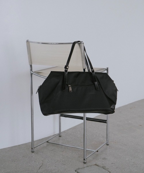 VION(ヴィオン)の「2WAY ナイロンボストンバッグ / 2WAY Nylon Boston Bag(ボストンバッグ・レディース・ブラック・FREE)」の5枚目の写真